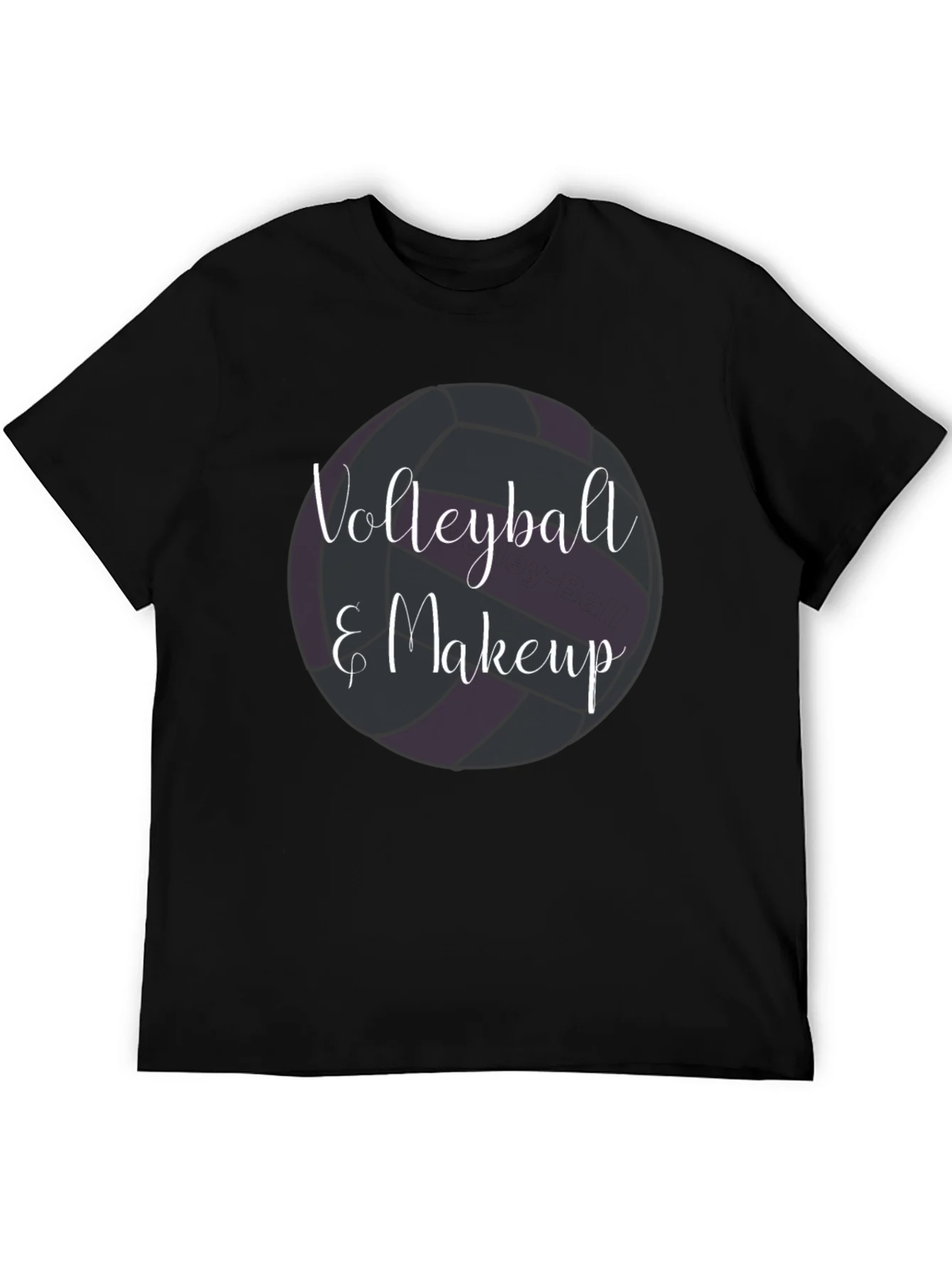 Camiseta Negra Volleyball & Makeup