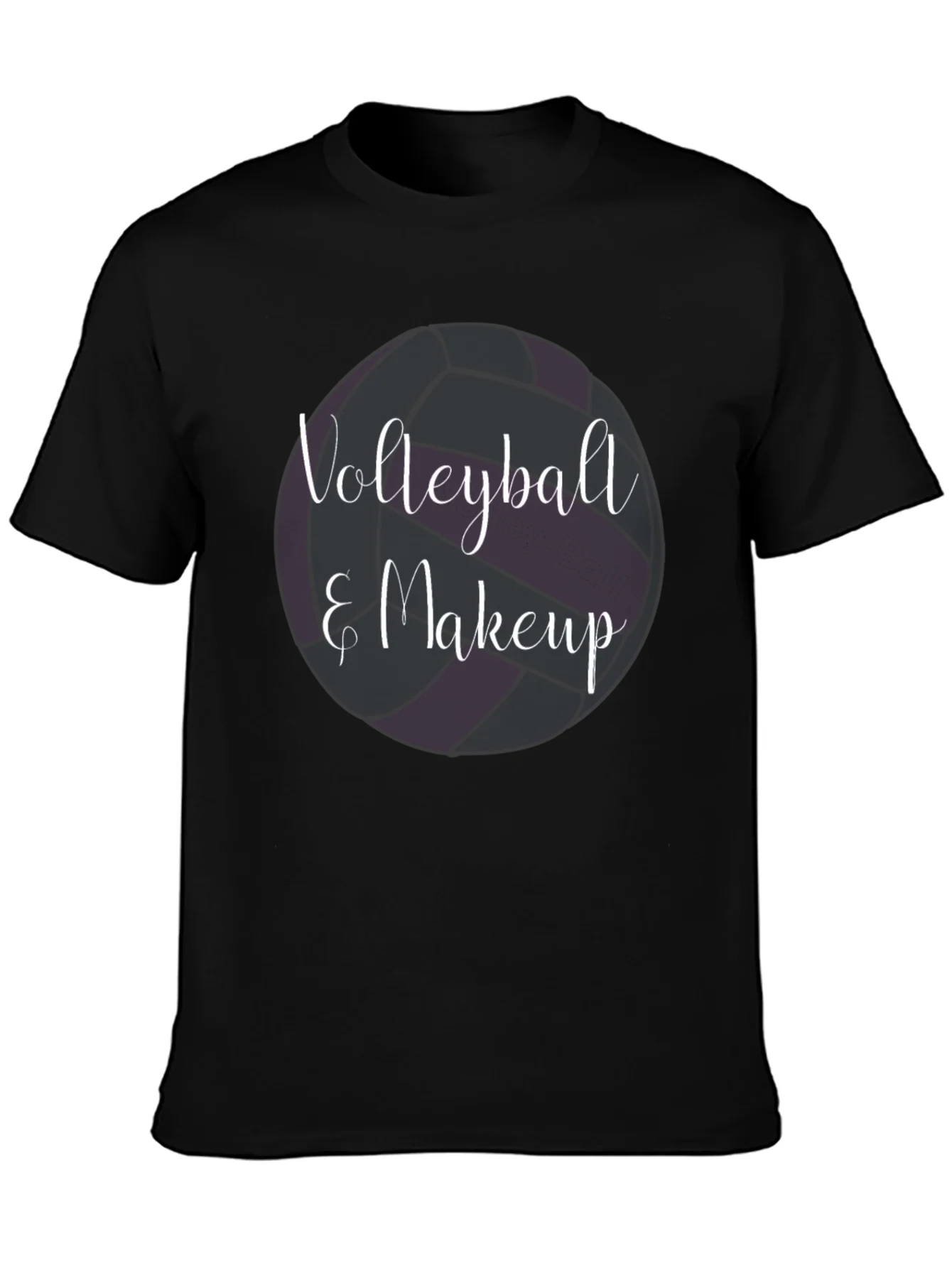 Camiseta Negra Volleyball & Makeup