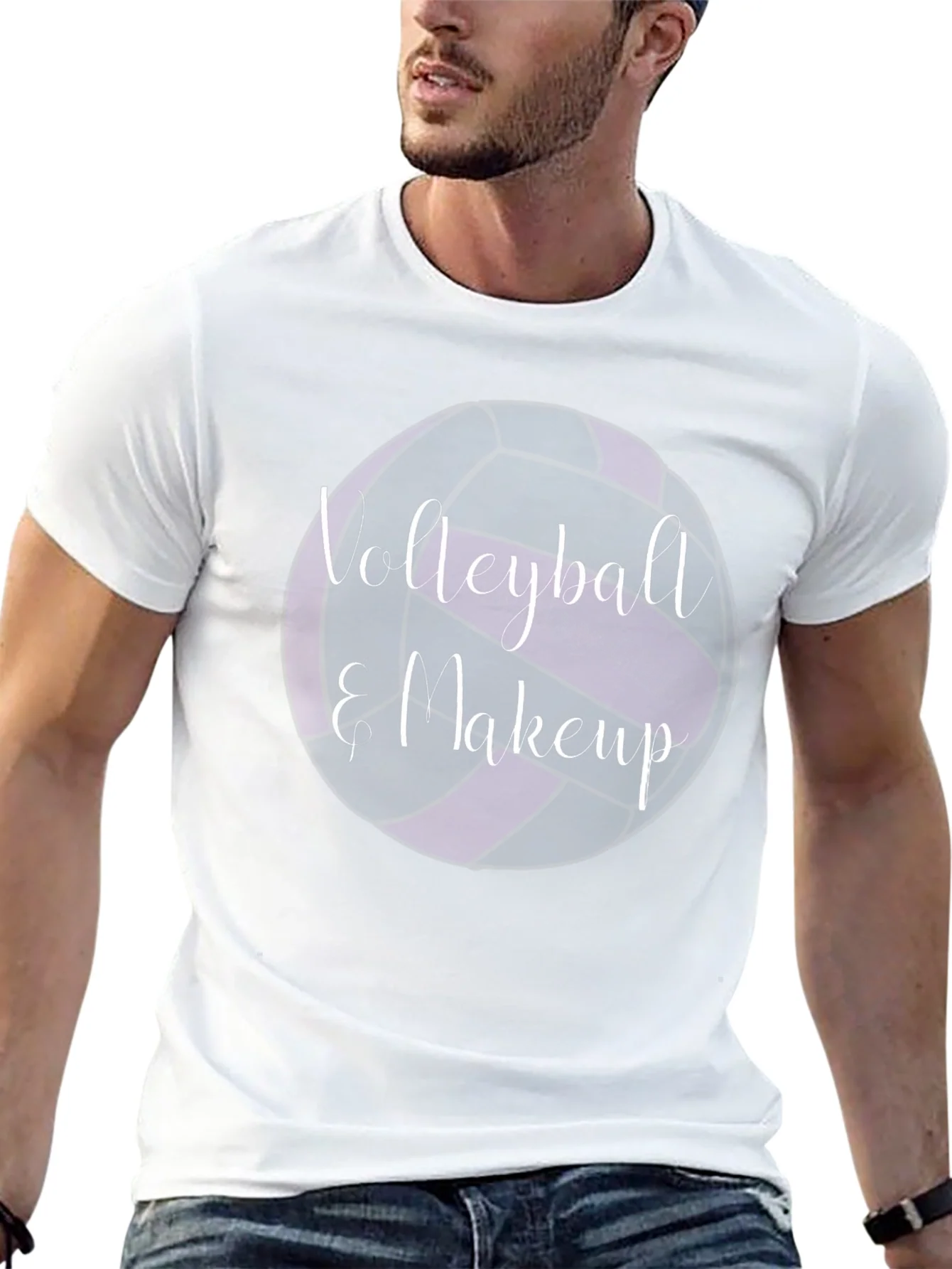 Camiseta Negra Volleyball & Makeup