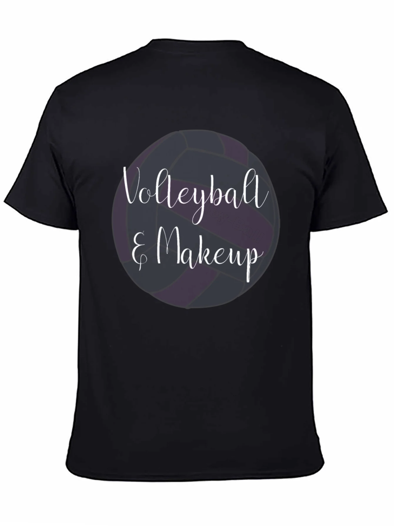Camiseta Negra Volleyball & Makeup