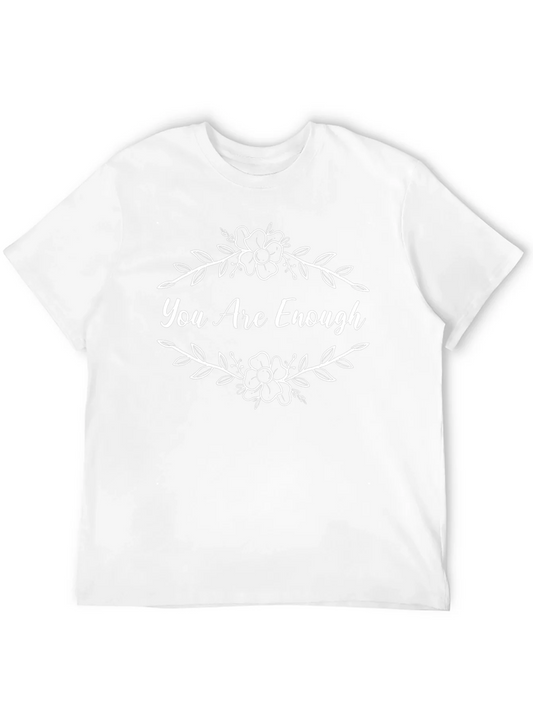 Rebbecca You Are Enough Graphic Tee - Black Cotton Shirt