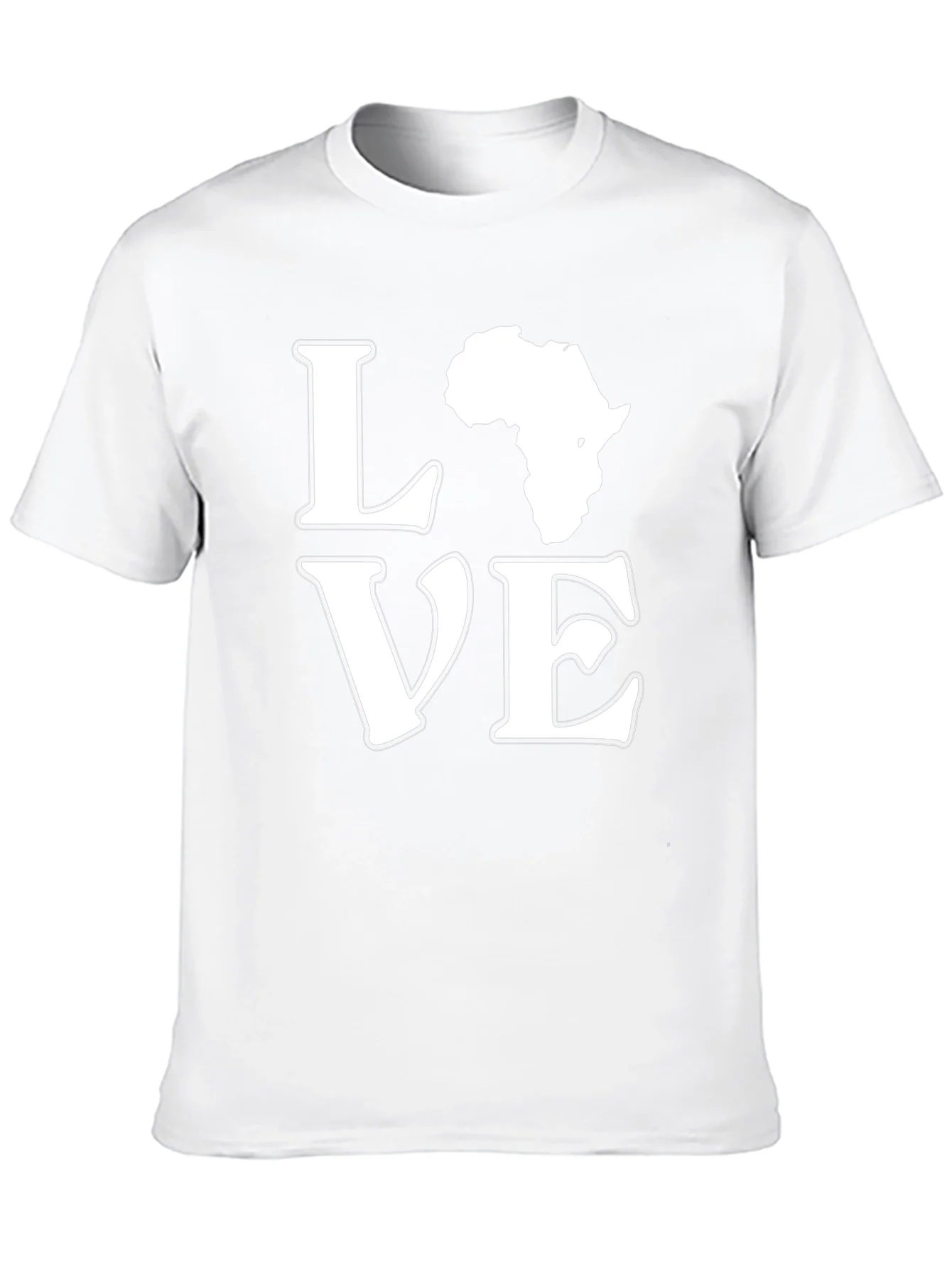 Camiseta Negra Love Africa para Hombre