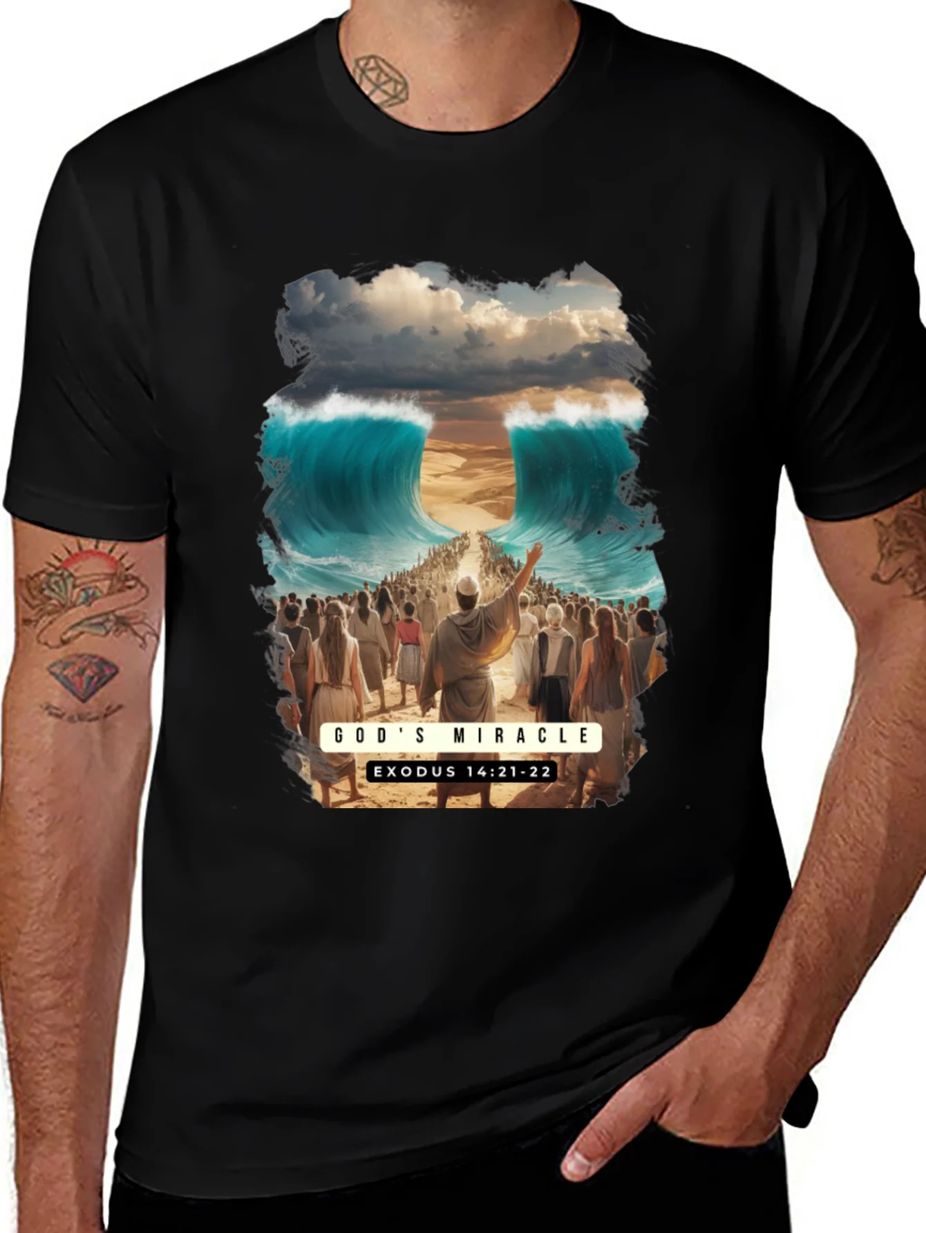 Rebbecca Gods Miracle Exodus T-Shirt