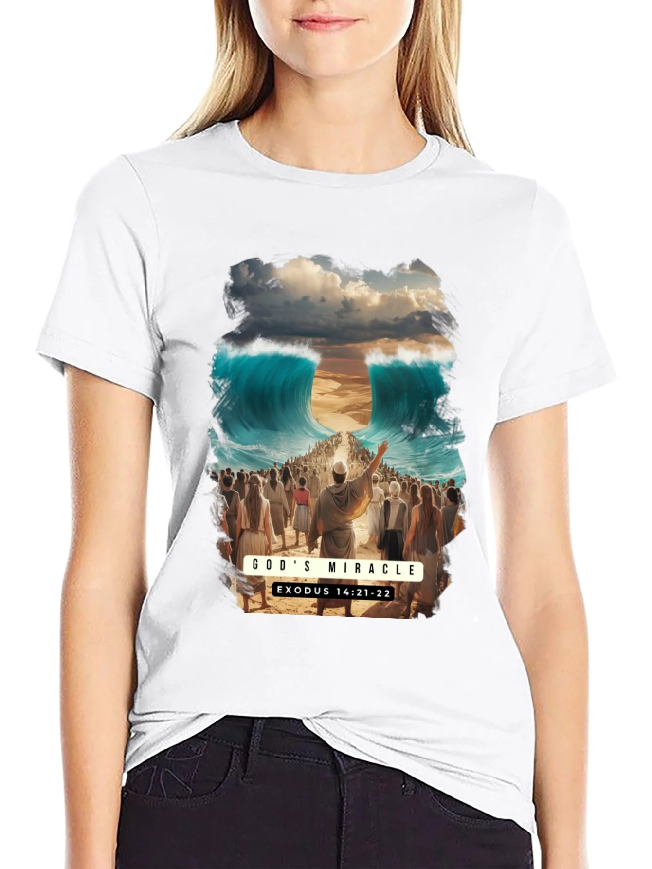 Rebbecca Gods Miracle Exodus T-Shirt