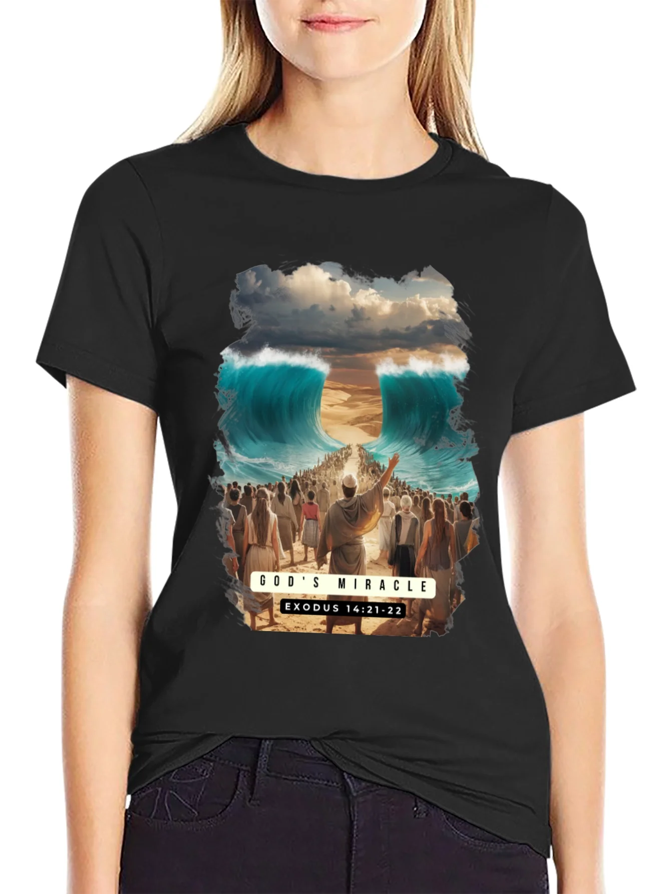 Rebbecca Gods Miracle Exodus T-Shirt