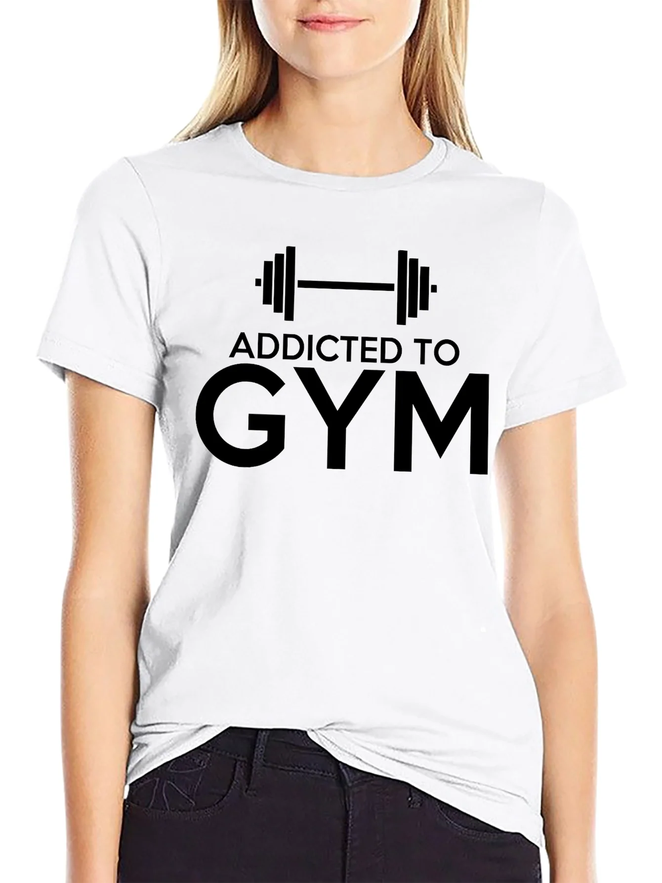 Camiseta Negra Addicted to Gym
