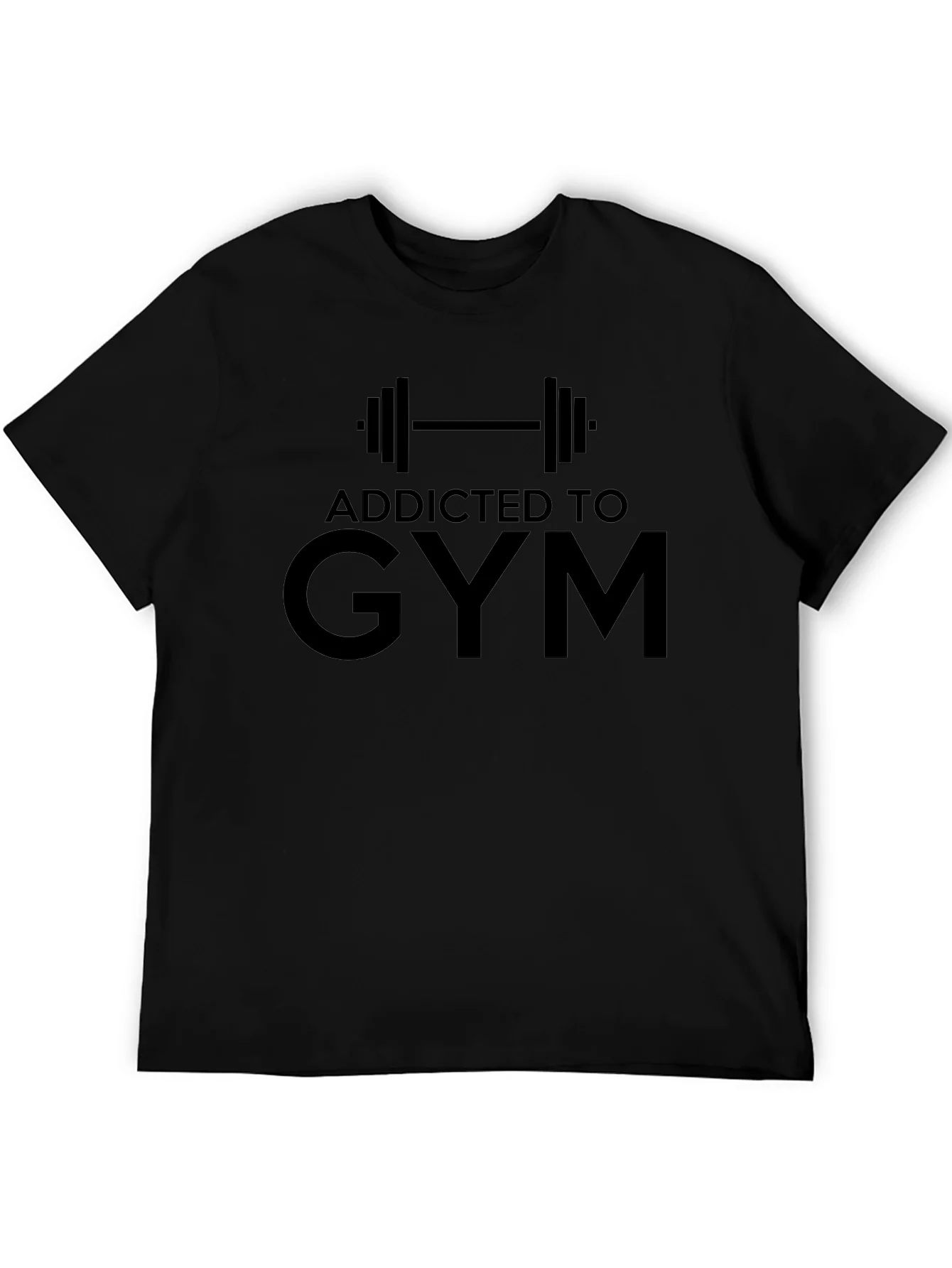 Camiseta Negra Addicted to Gym