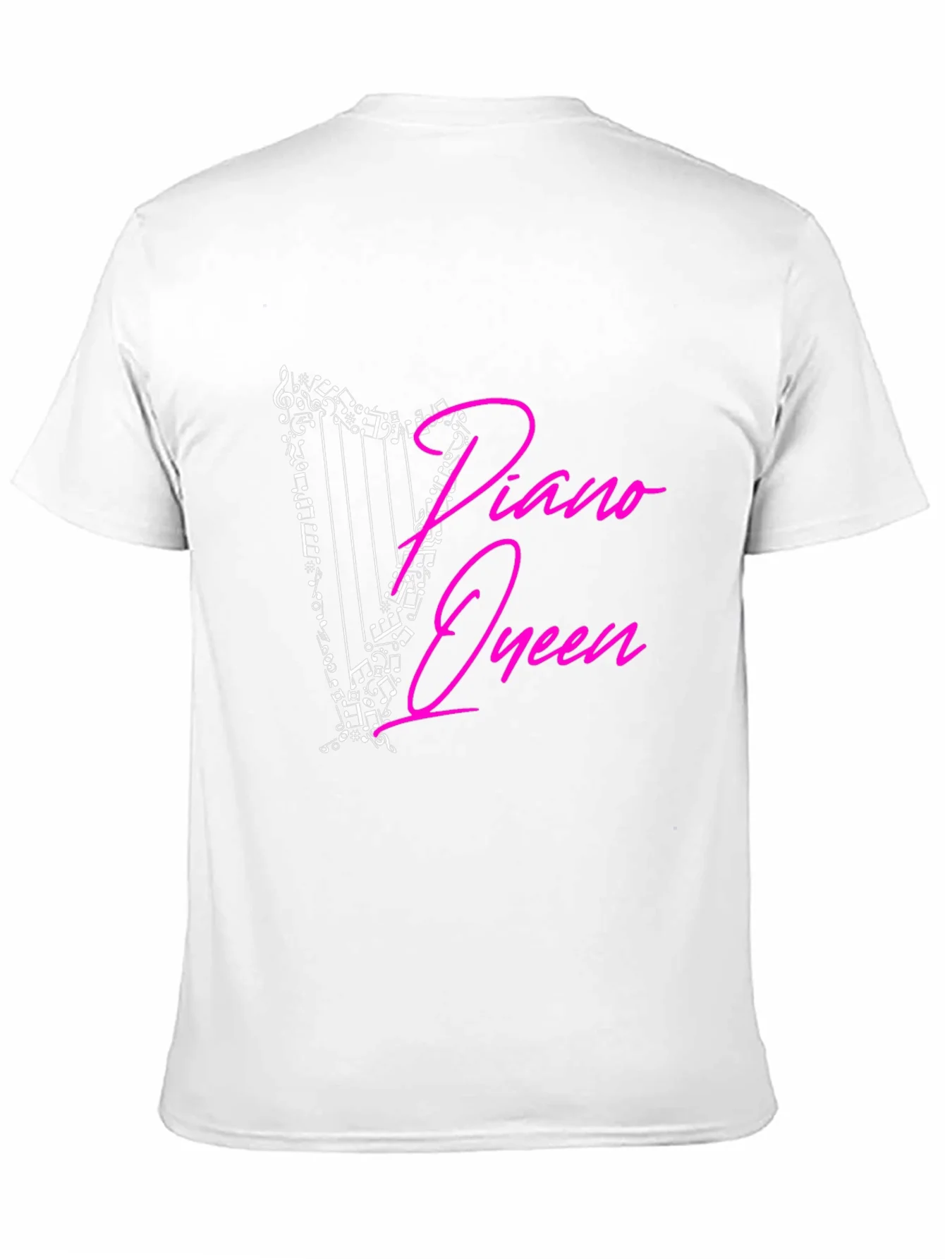 Rebbecca Piano Queen Harp Music Notes Graphic T-Shirt