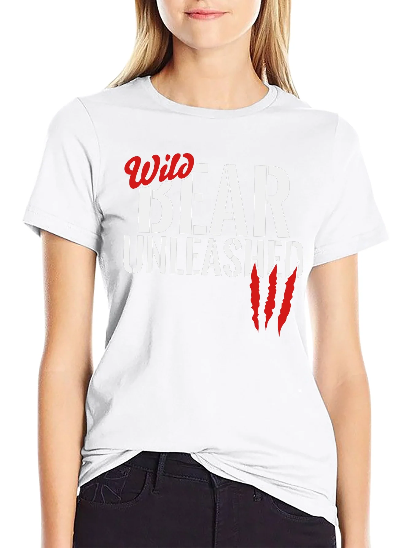 Rebbecca Wild Bear Unleashed Black Graphic Tee