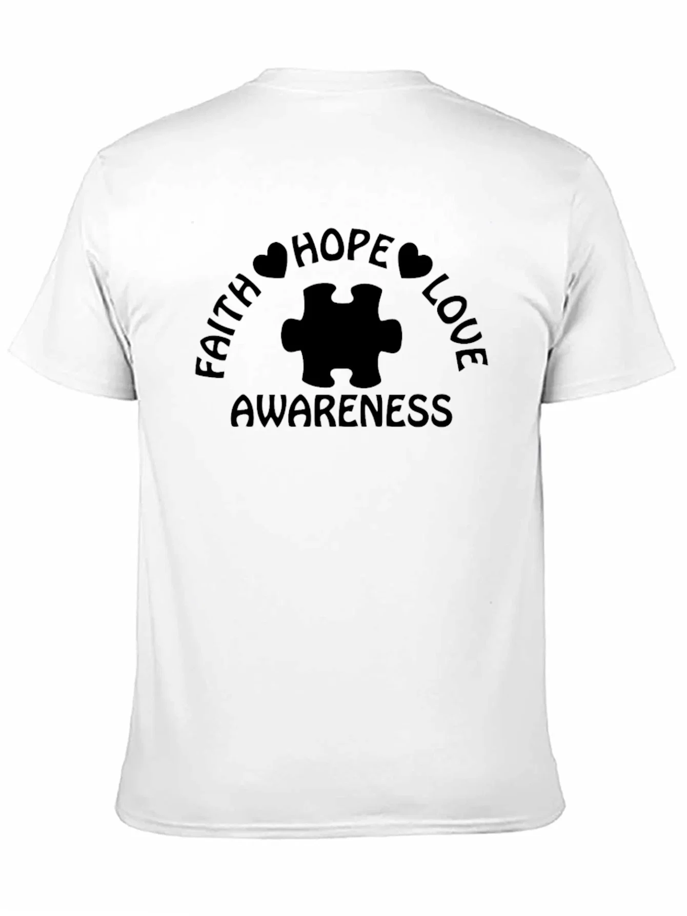 Rebbecca Faith Hope Love Awareness Autism T-Shirt