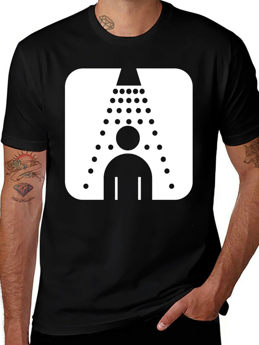 Rebbecca Shower Icon Black T-Shirt - Clean Humor Graphic Tee