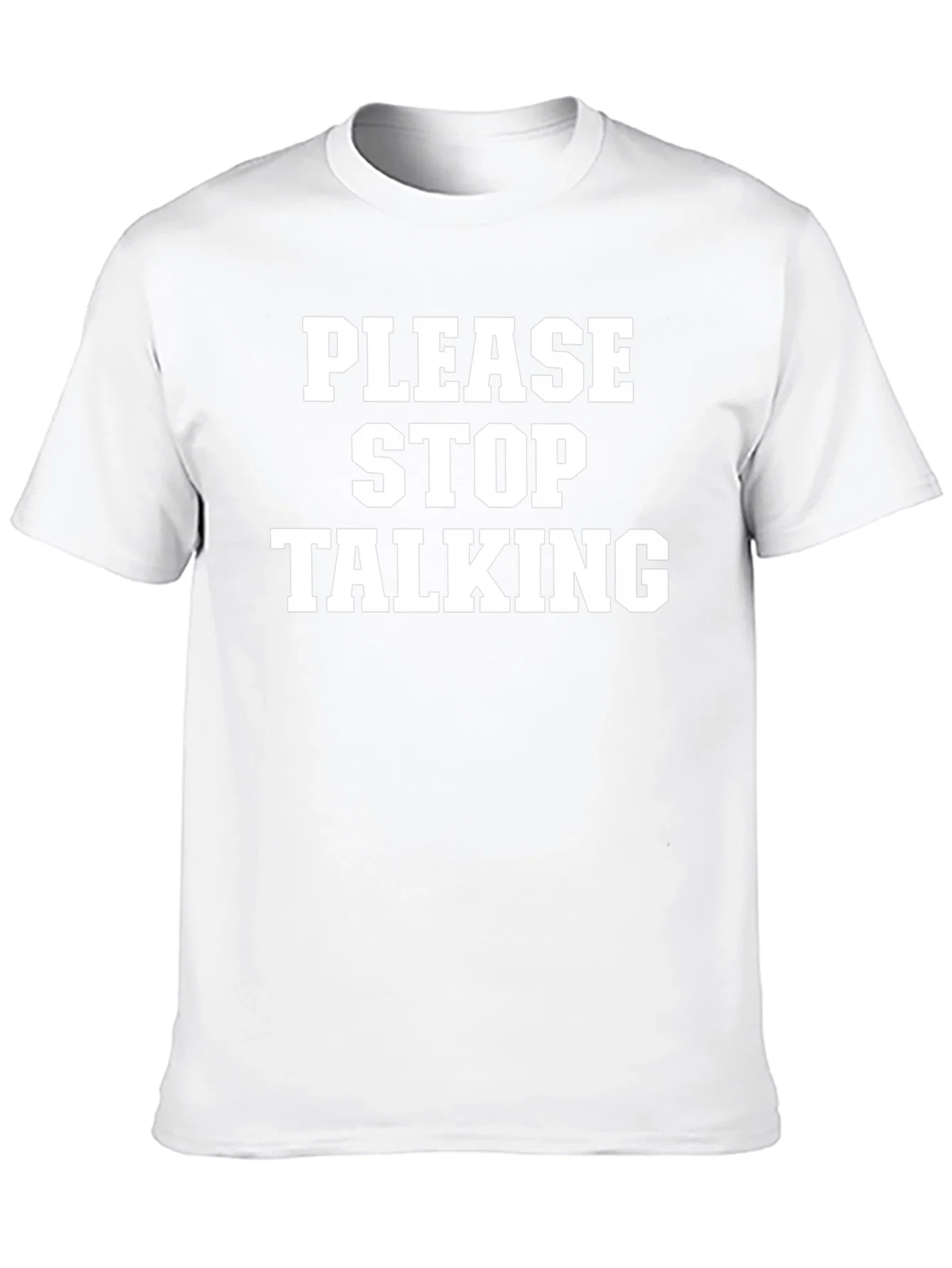 Rebbecca Please Stop Talking Graphic Tee - Black