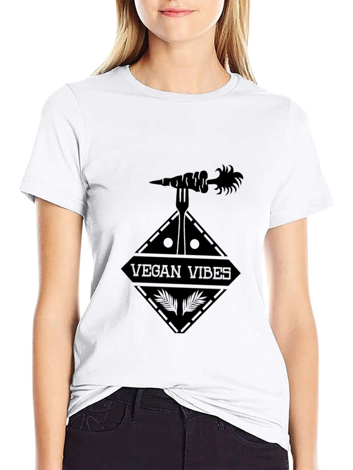 Rebbecca Vegan Vibes Black T-Shirt