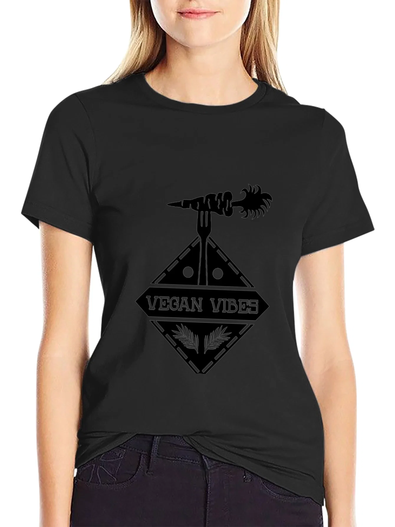 Rebbecca Vegan Vibes Black T-Shirt