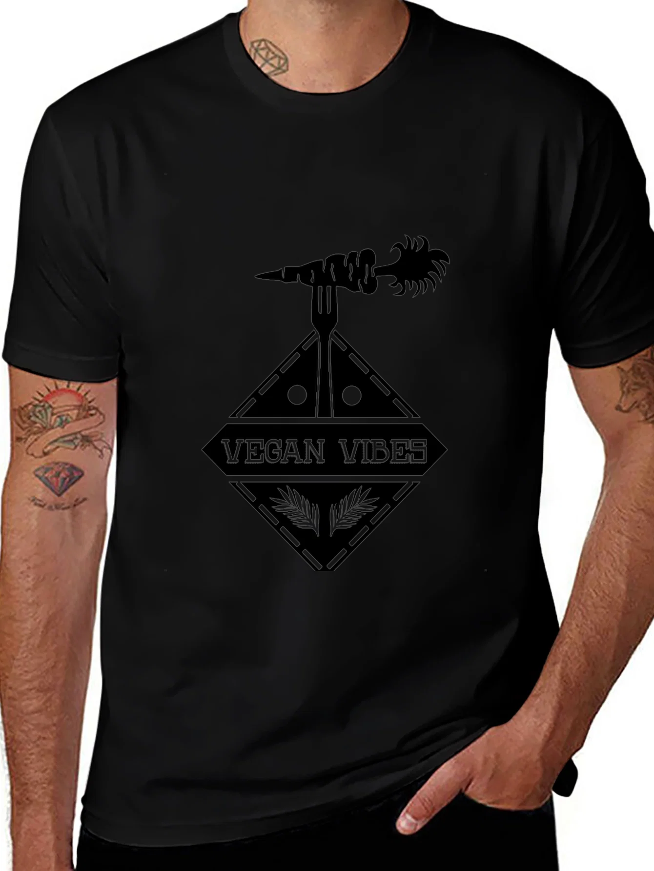 Rebbecca Vegan Vibes Black T-Shirt