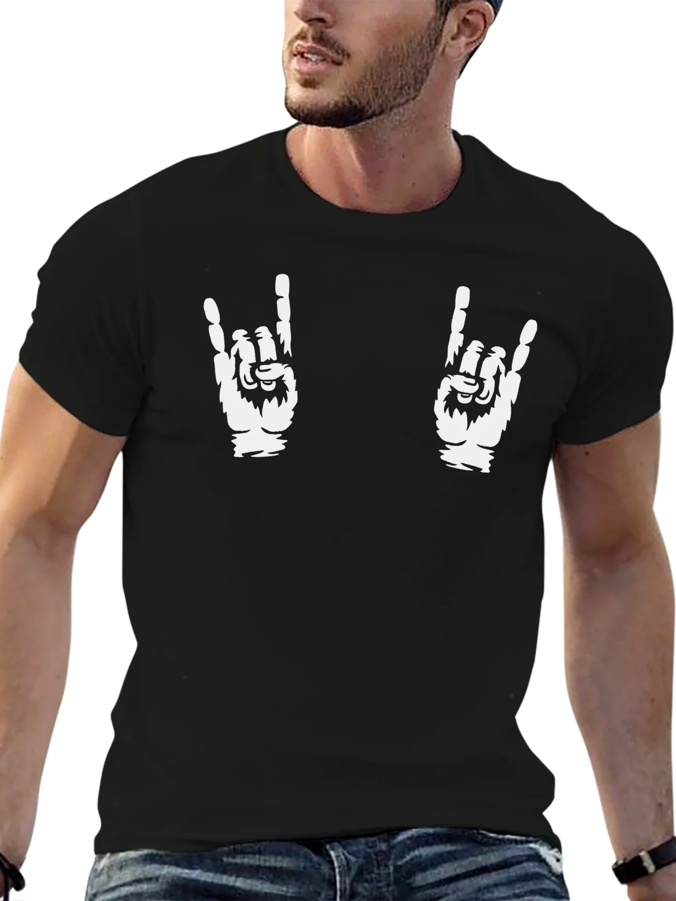 Rebbecca Rock On Hand Gesture Graphic Tee