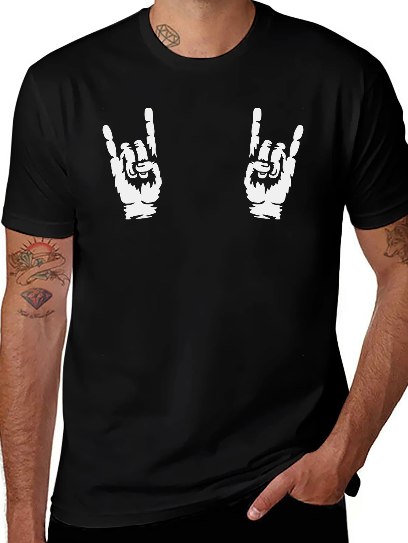 Rebbecca Rock On Hand Gesture Graphic Tee