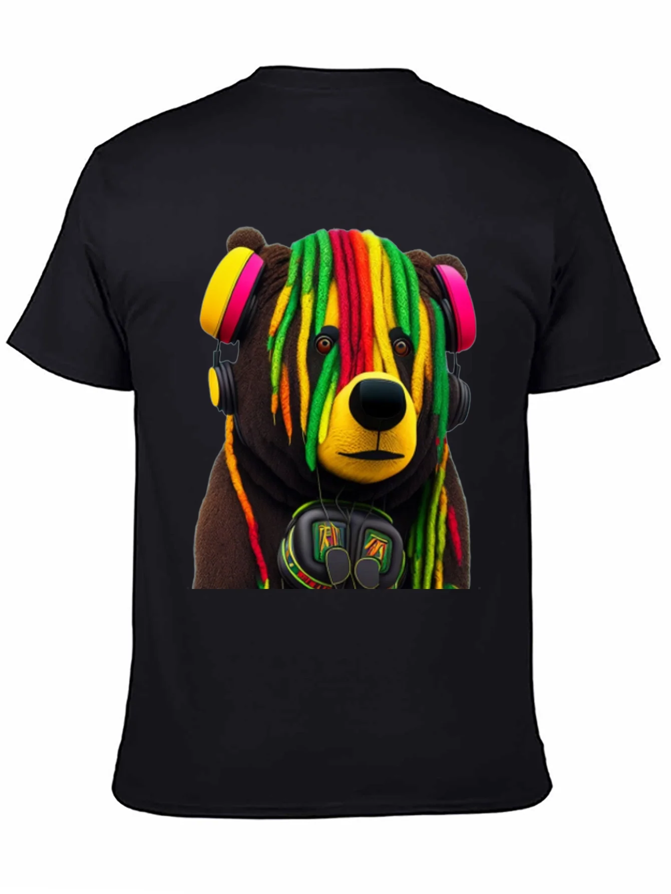 Rebbecca Rasta Bear Graphic Tee - Cool Streetwear