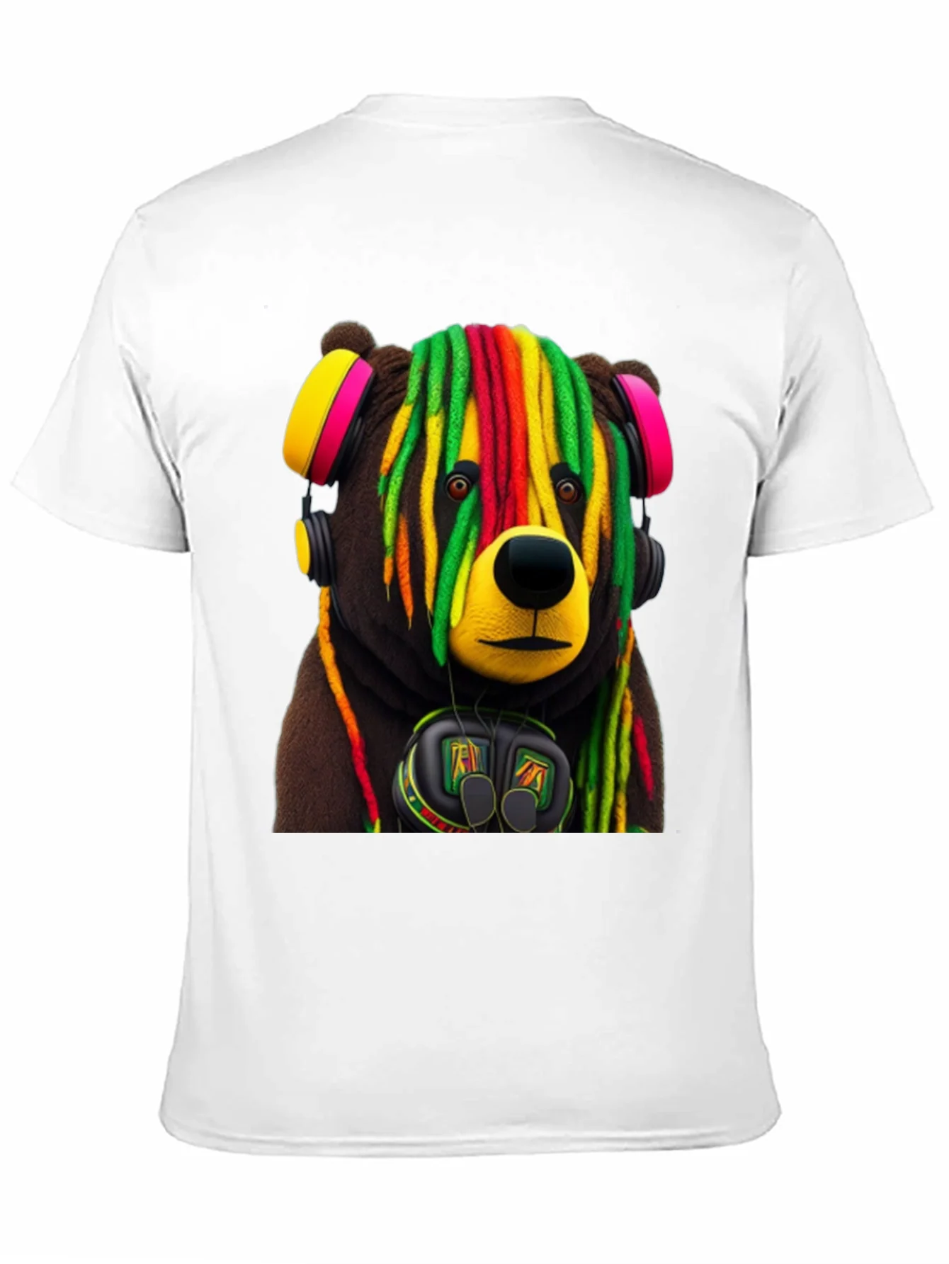 Rebbecca Rasta Bear Graphic Tee - Cool Streetwear