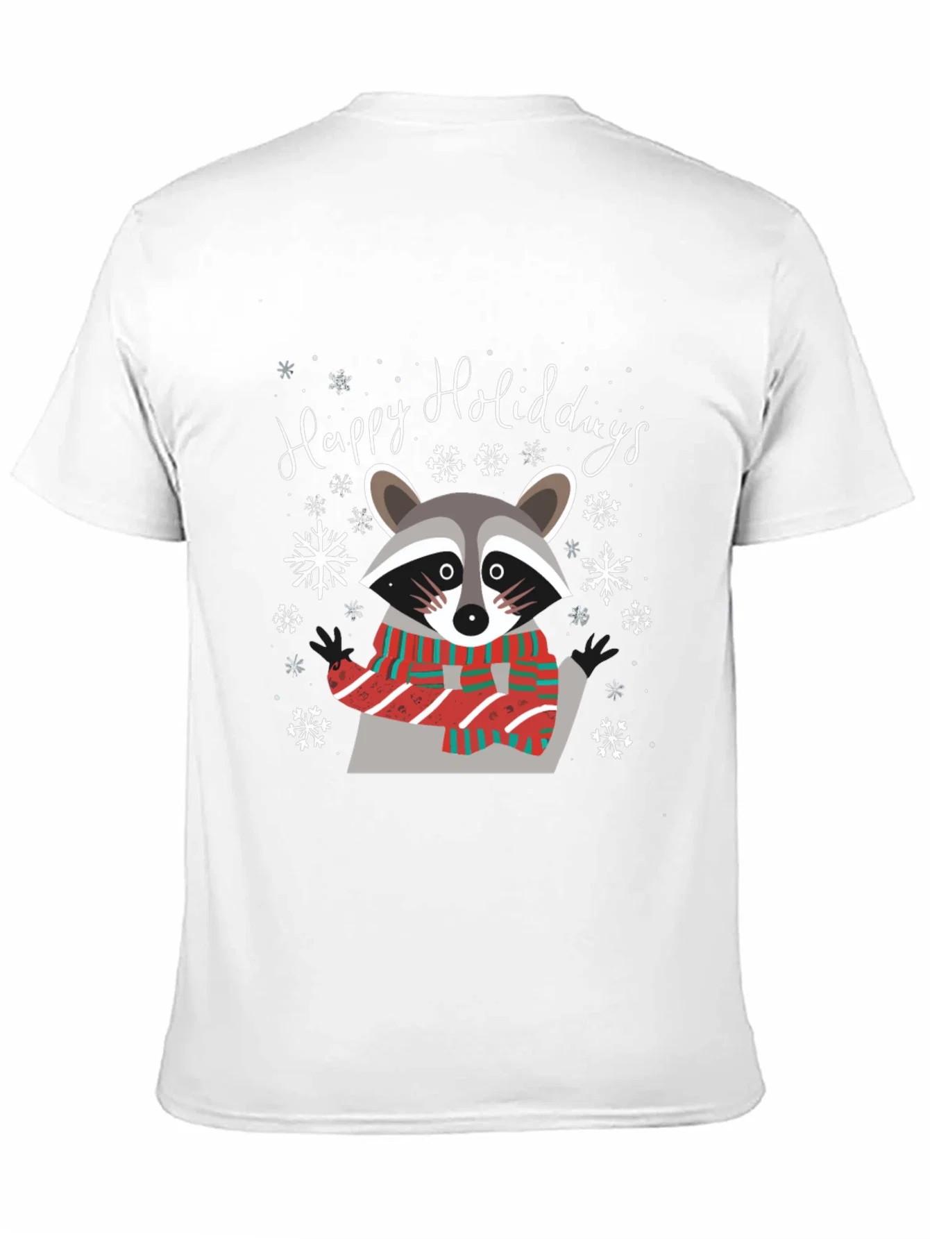 Rebbecca Happy Holidays Raccoon Graphic Tee