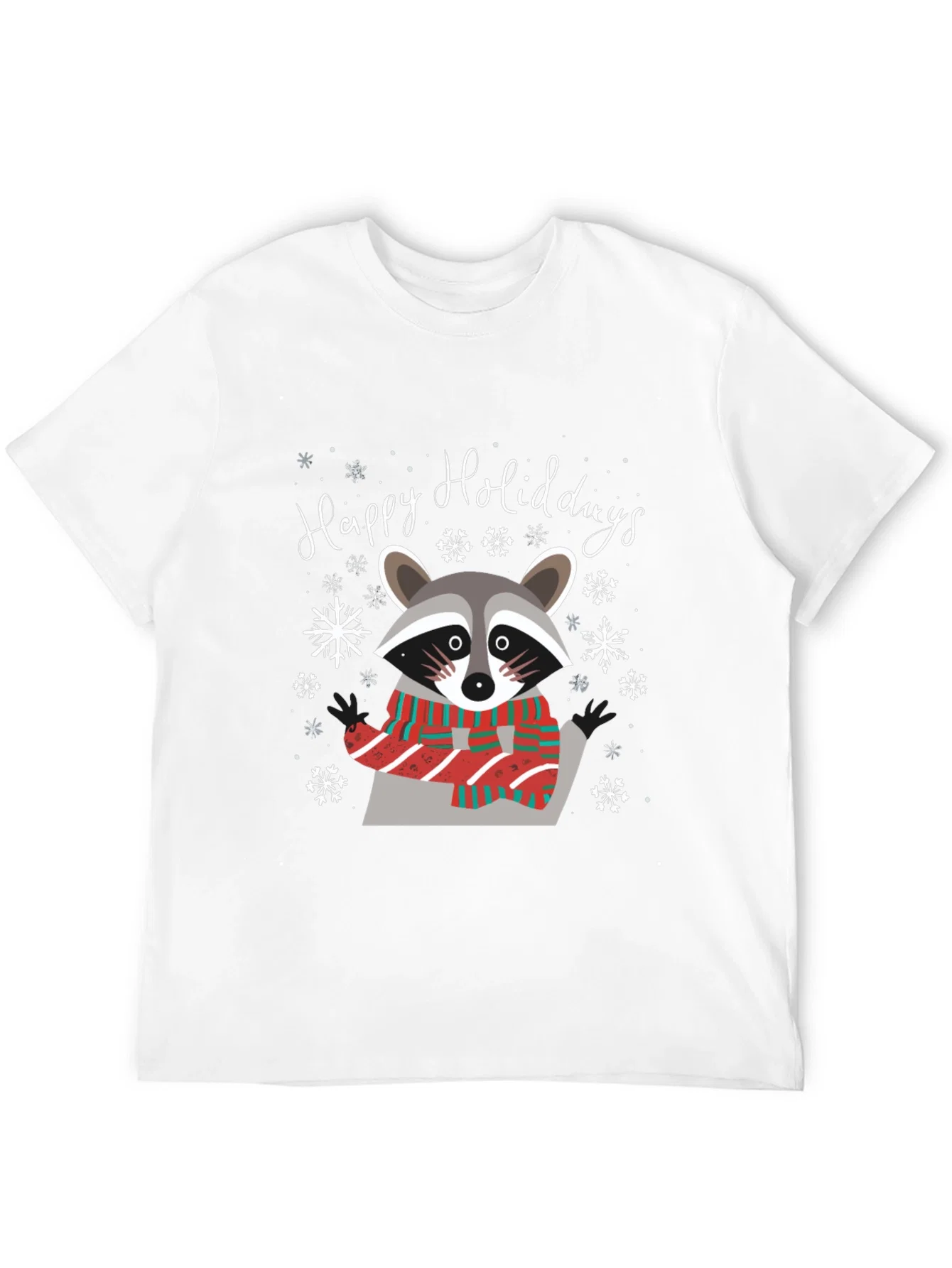 Rebbecca Happy Holidays Raccoon Graphic Tee