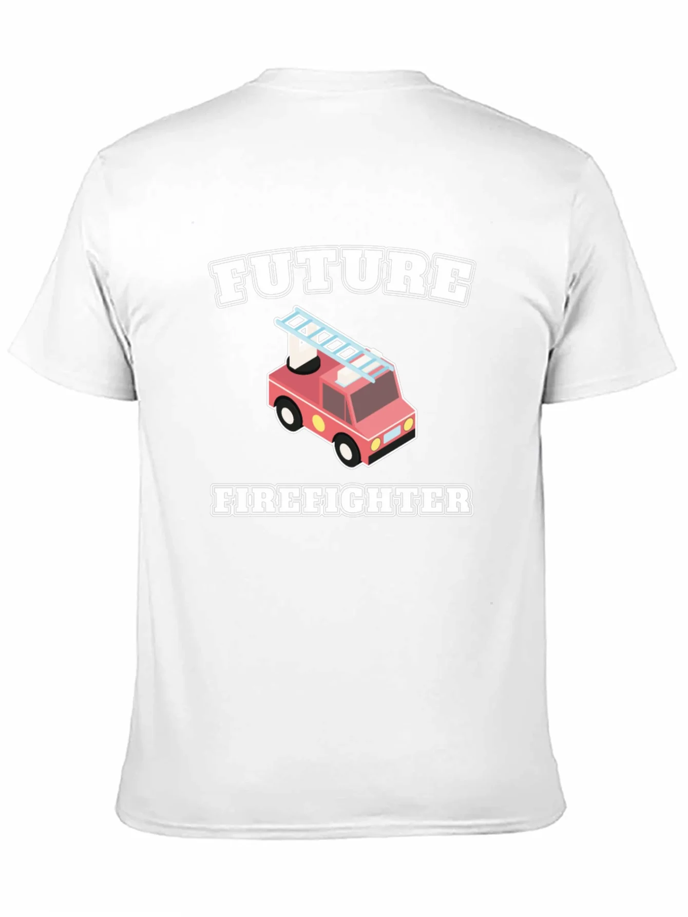 Camiseta Negra Futuro Bombero Infantil