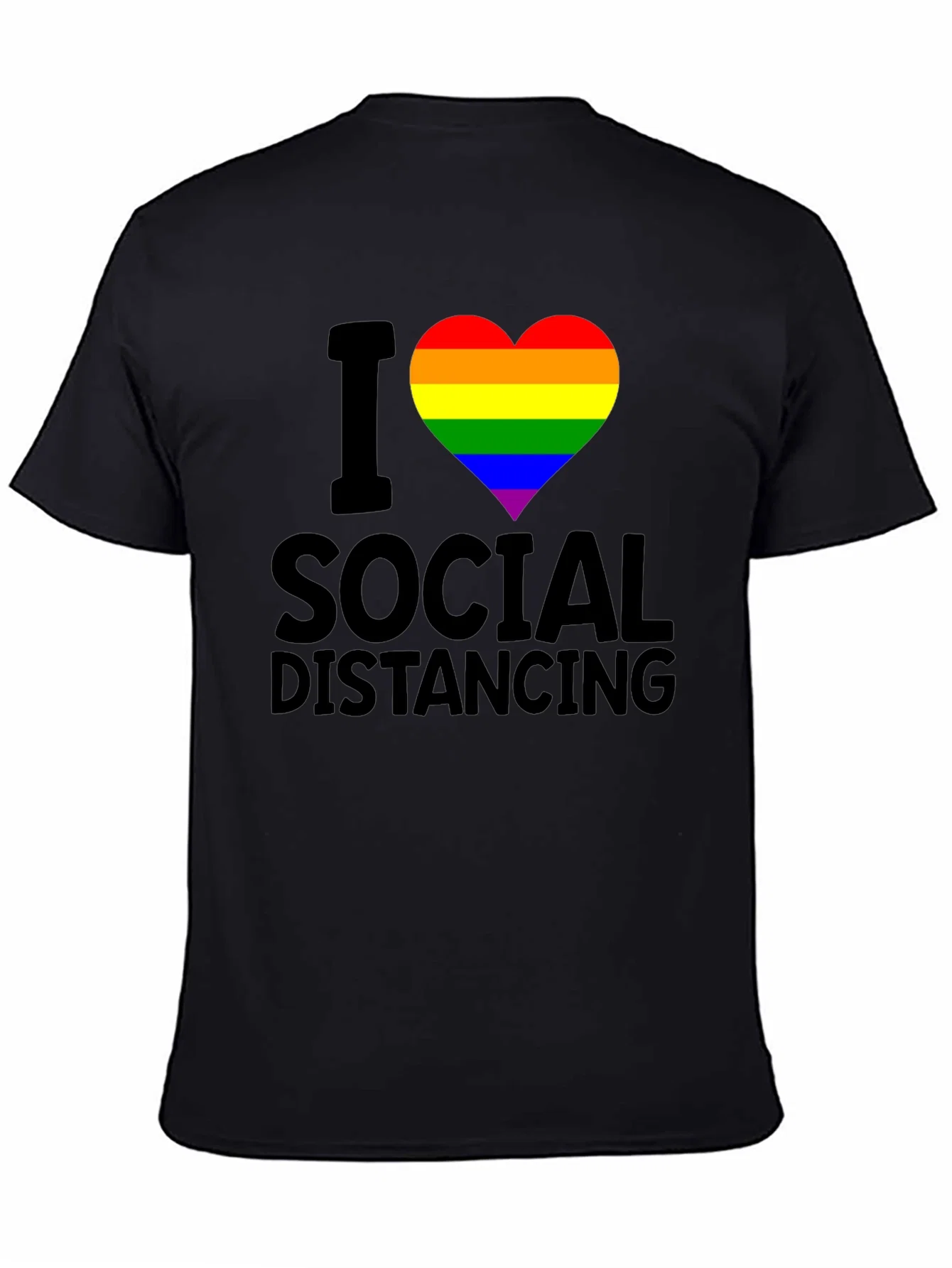 Rebbecca I Heart Social Distancing LGBTQ Pride T-Shirt