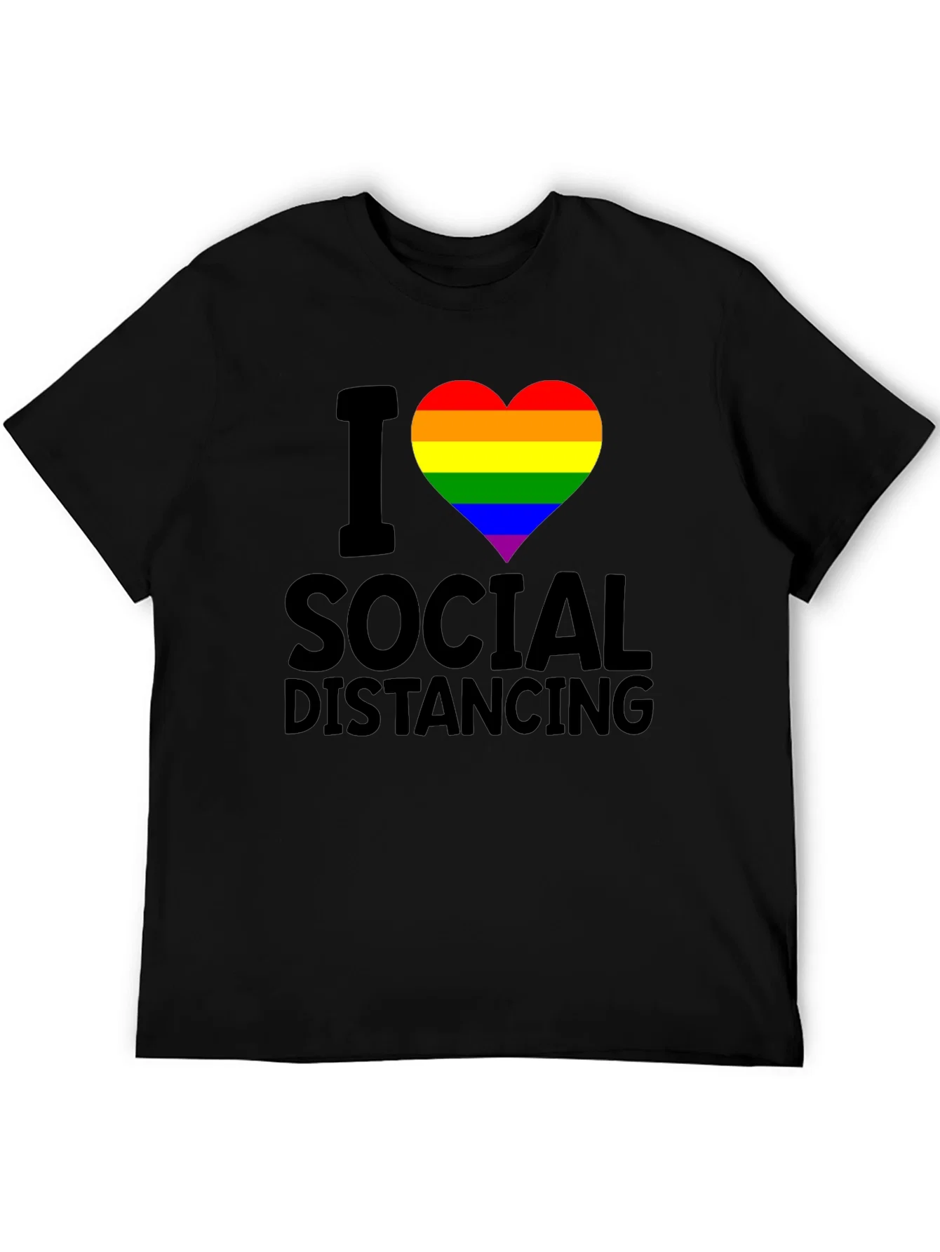 Rebbecca I Heart Social Distancing LGBTQ Pride T-Shirt