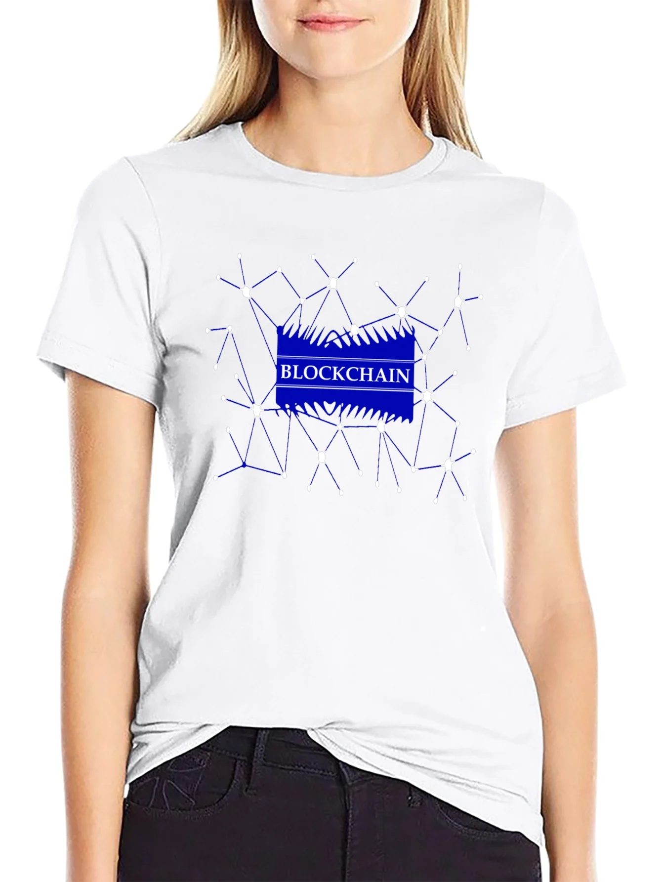 Rebbecca Blockchain Network Graphic Black T-Shirt