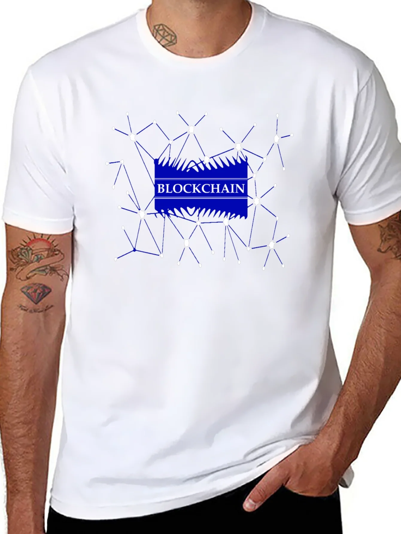 Rebbecca Blockchain Network Graphic Black T-Shirt