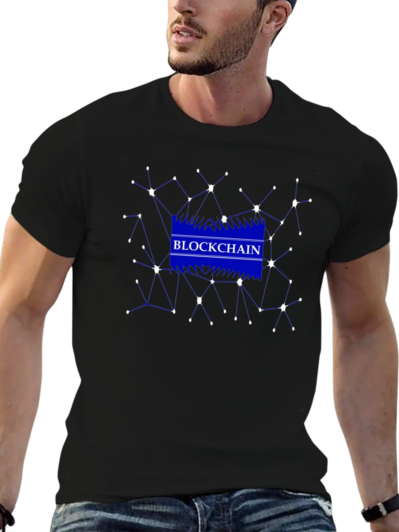 Rebbecca Blockchain Network Graphic Black T-Shirt