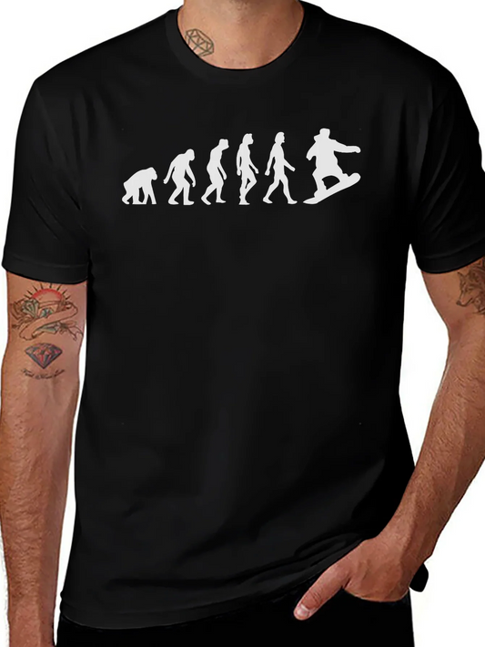 Camiseta Negra Evoluci¨®n Snowboard