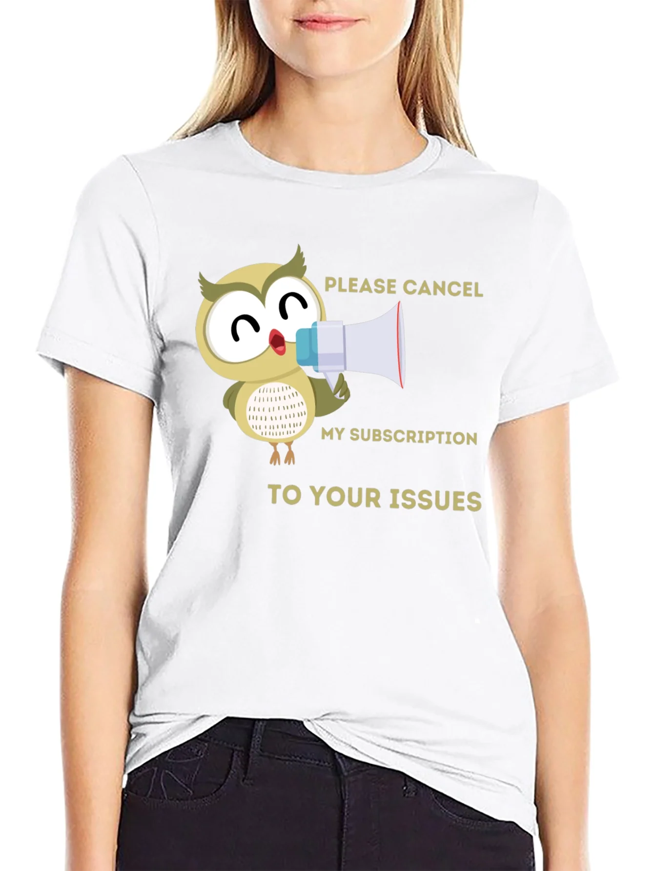 Rebbecca Cancel My Subscription Owl T-Shirt