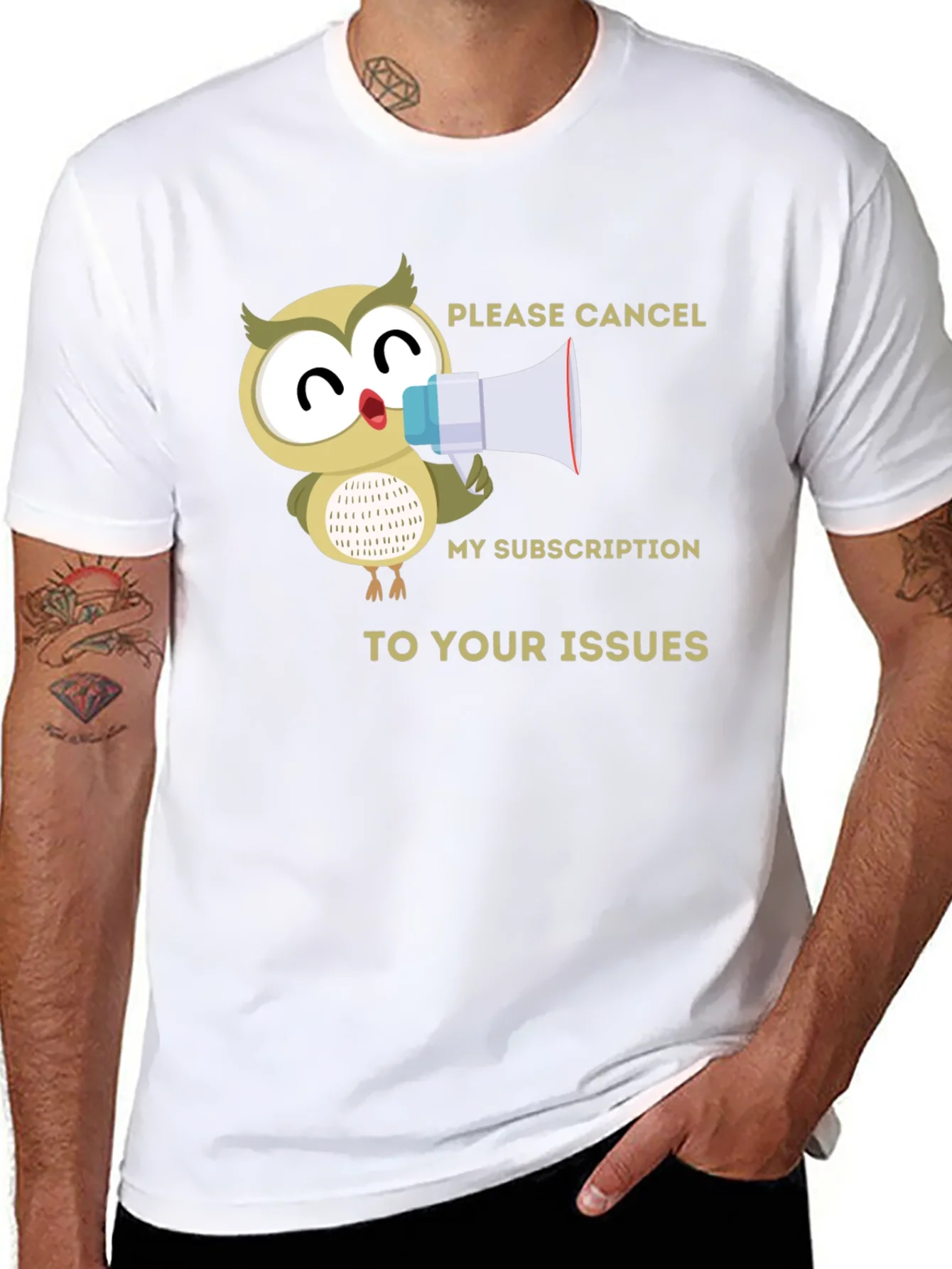 Rebbecca Cancel My Subscription Owl T-Shirt