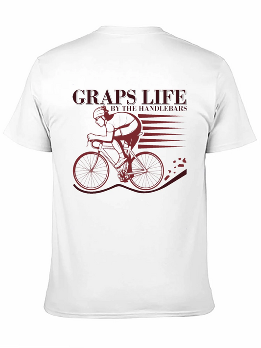 Camiseta Negra Ciclismo: Craps Life by the Handlebars