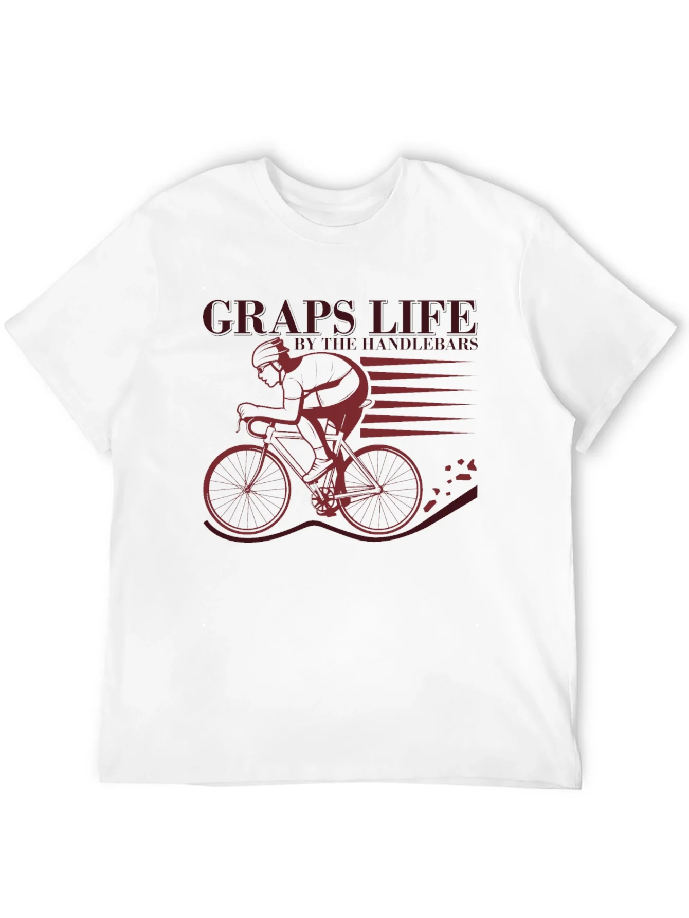 Camiseta Negra Ciclismo: Craps Life by the Handlebars
