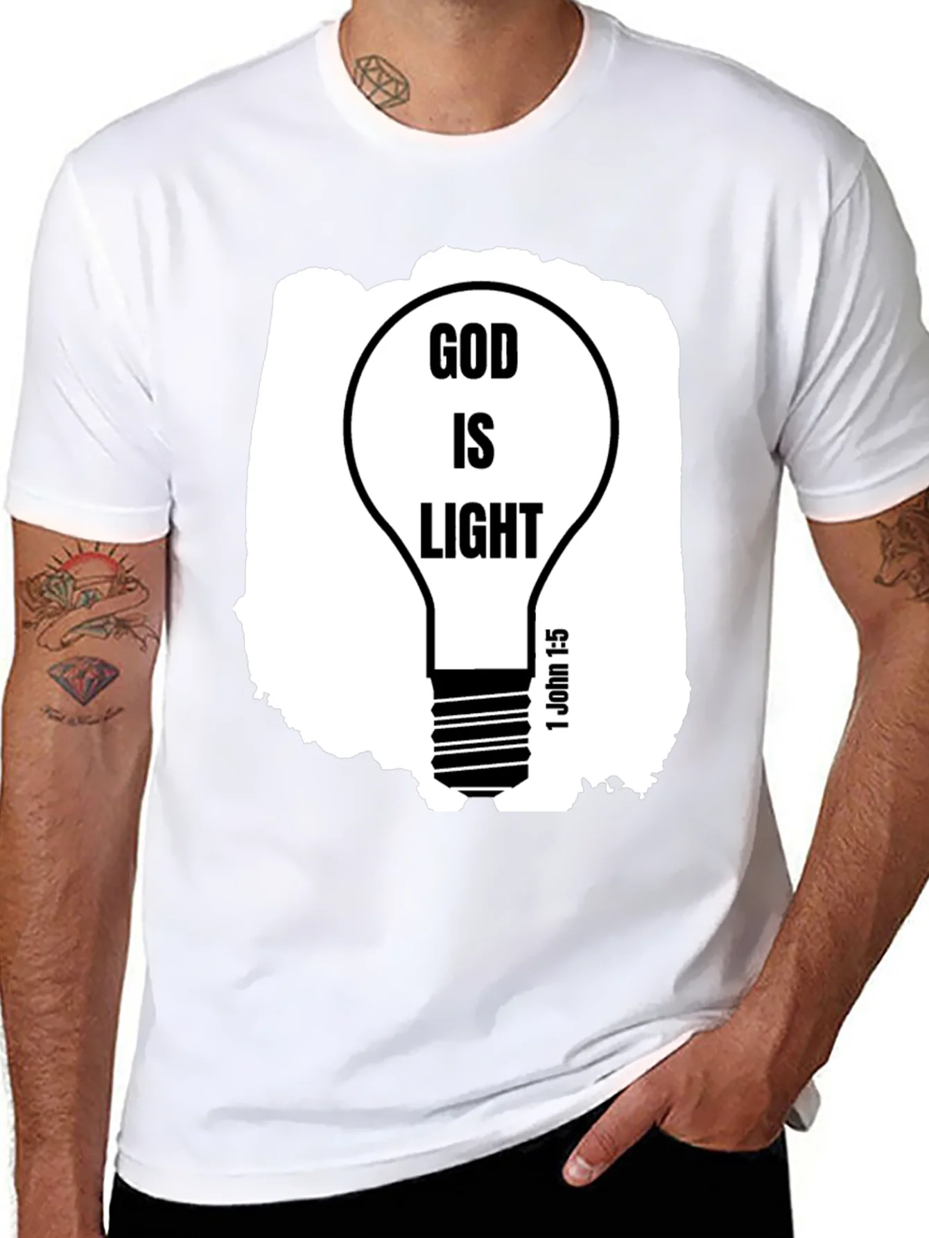 Camiseta Cristiana Dios es Luz