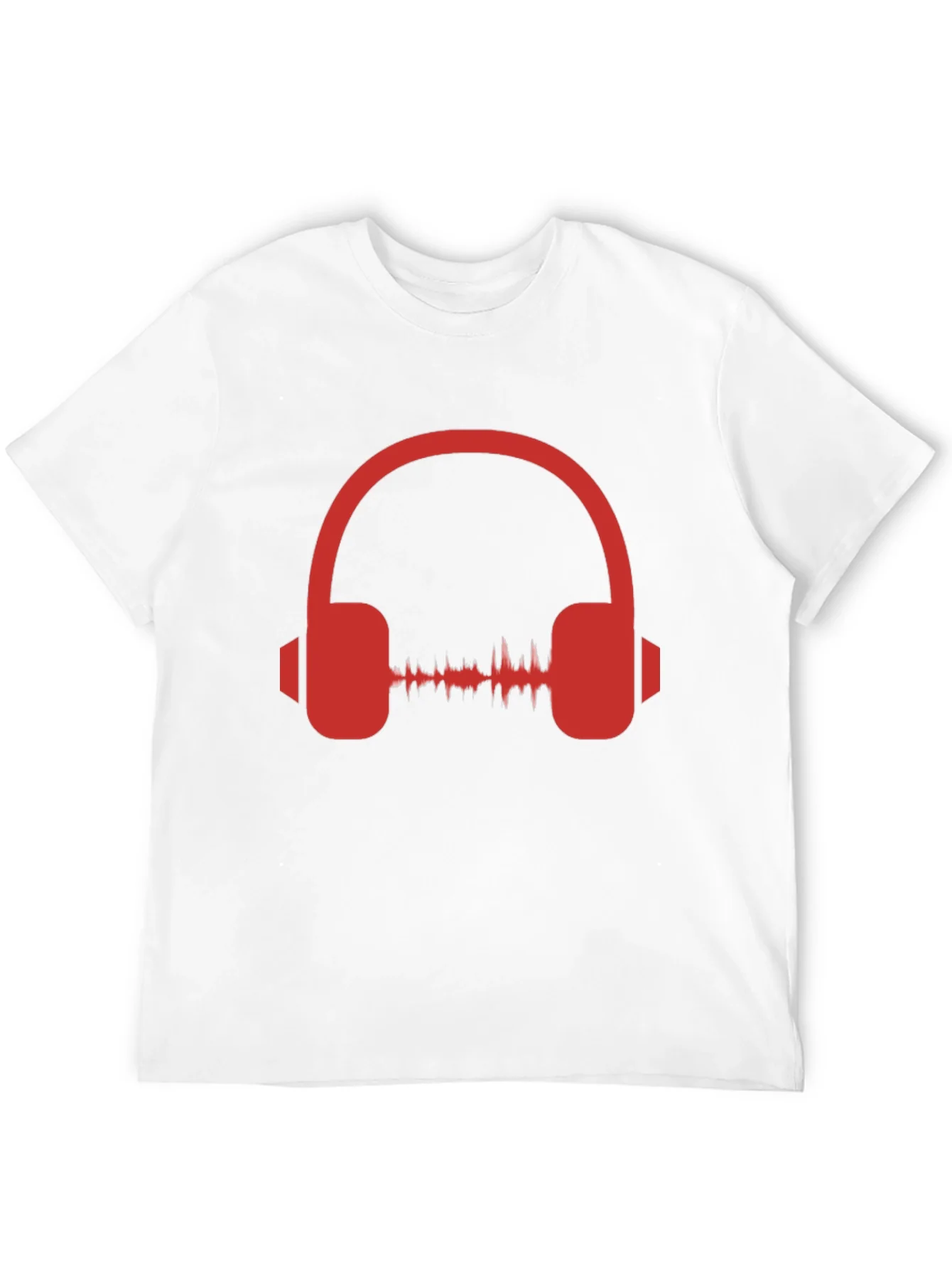 Rebbecca Red Headphone Graphic Black T-Shirt