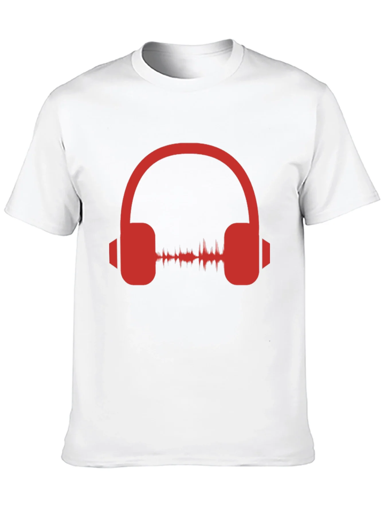 Rebbecca Red Headphone Graphic Black T-Shirt