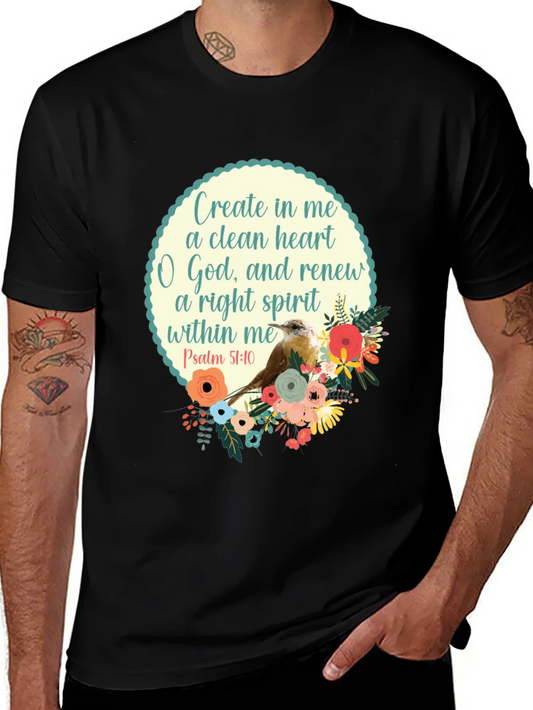 Rebbecca Psalm 51:10 Graphic T-Shirt