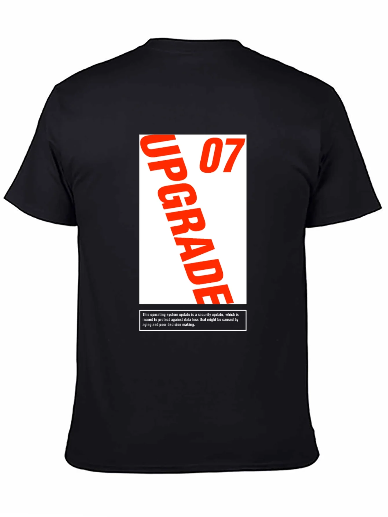Camiseta Negra Upgrade 07 - Estilo Moderno