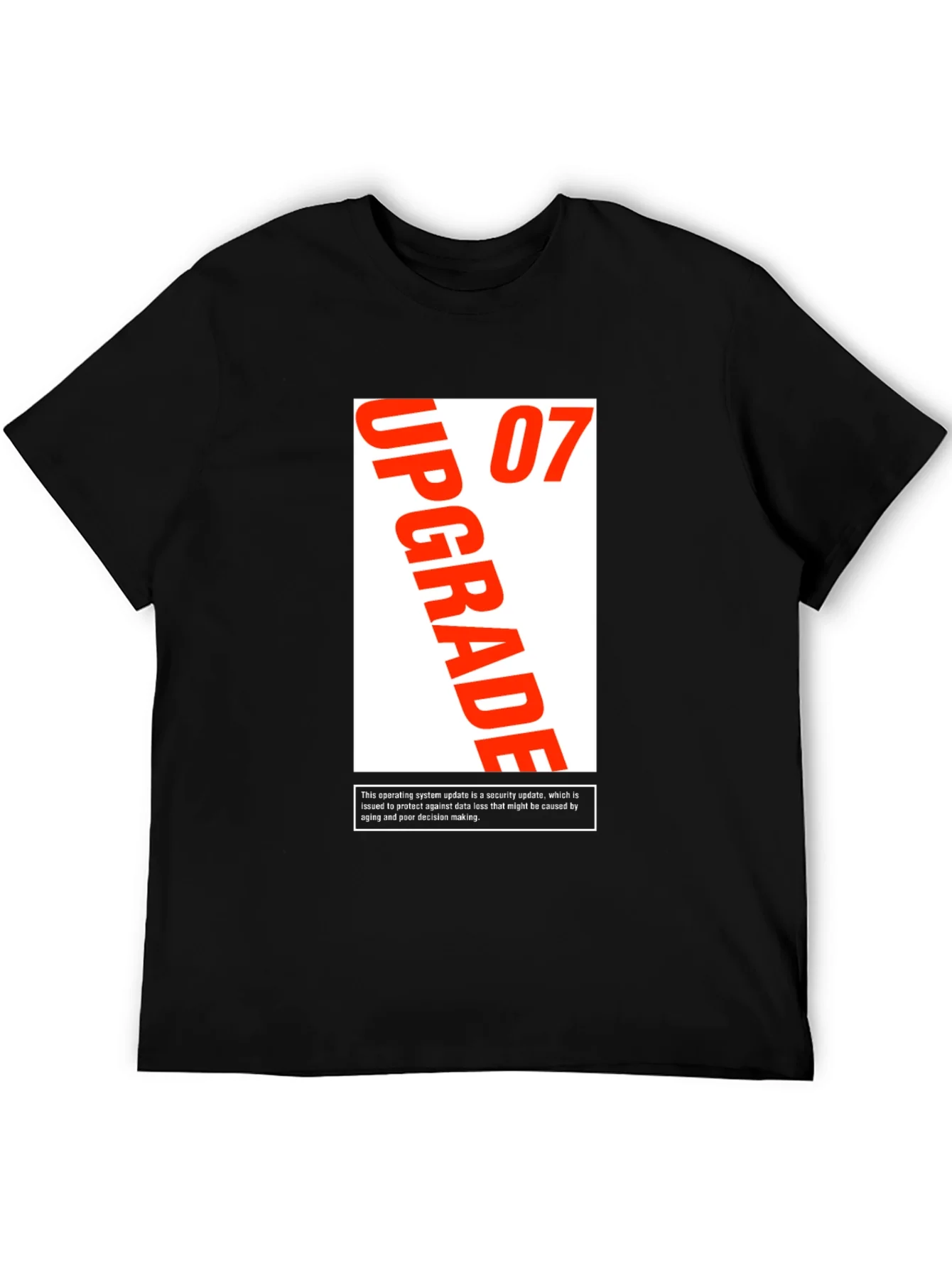 Camiseta Negra Upgrade 07 - Estilo Moderno