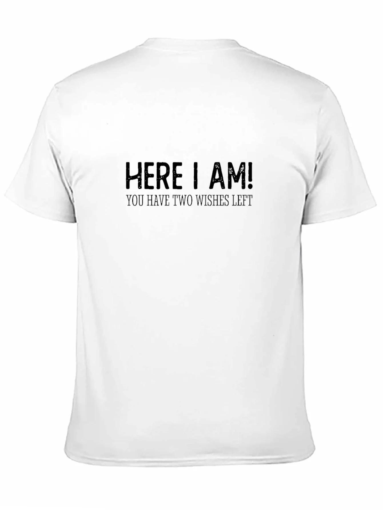 Rebbecca Here I Am! Funny Wish Granting Black Tee