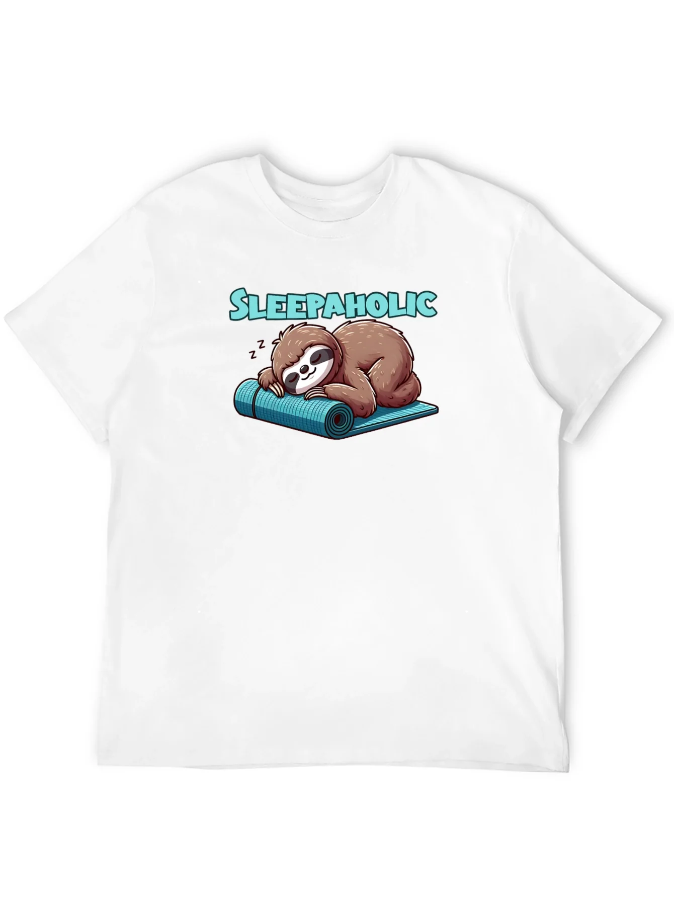 Camiseta Negra Sleepaholic con Dise?o de Perezoso