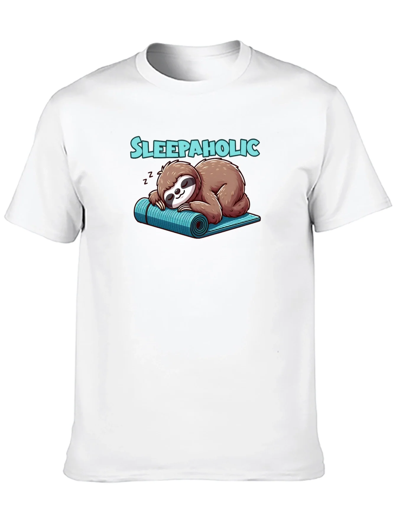 Camiseta Negra Sleepaholic con Dise?o de Perezoso