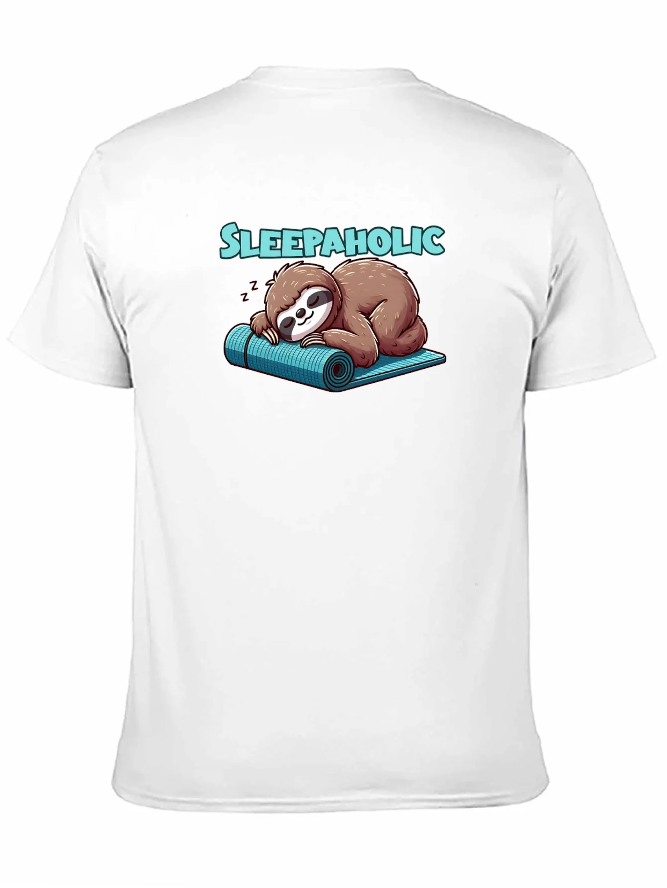 Camiseta Negra Sleepaholic con Dise?o de Perezoso