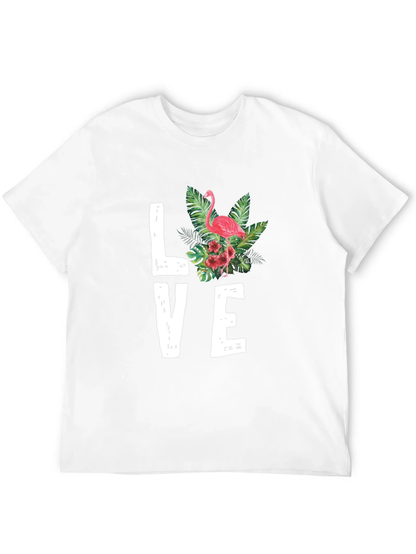 Camiseta Negra LOVE Flamenco Tropical