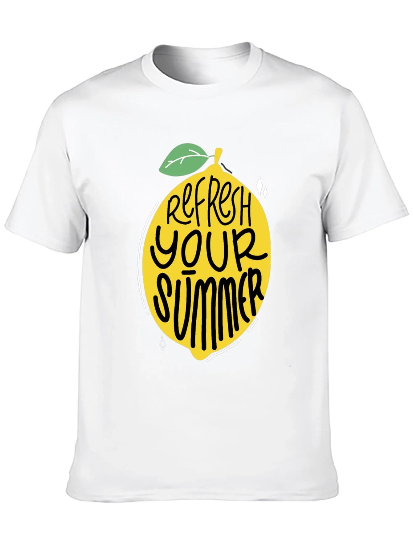 Rebbecca Refresh Your Summer Black Graphic Tee