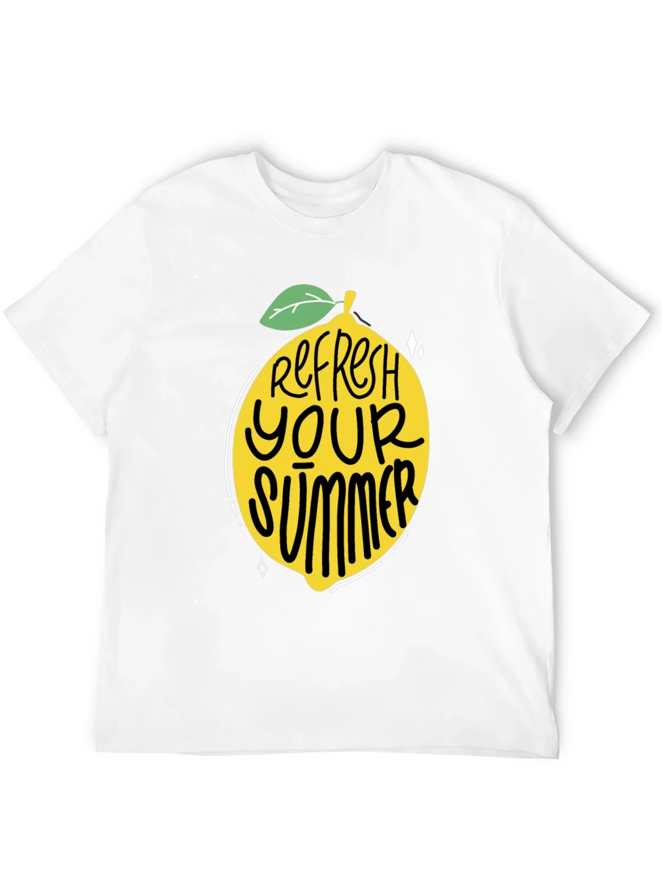 Rebbecca Refresh Your Summer Black Graphic Tee