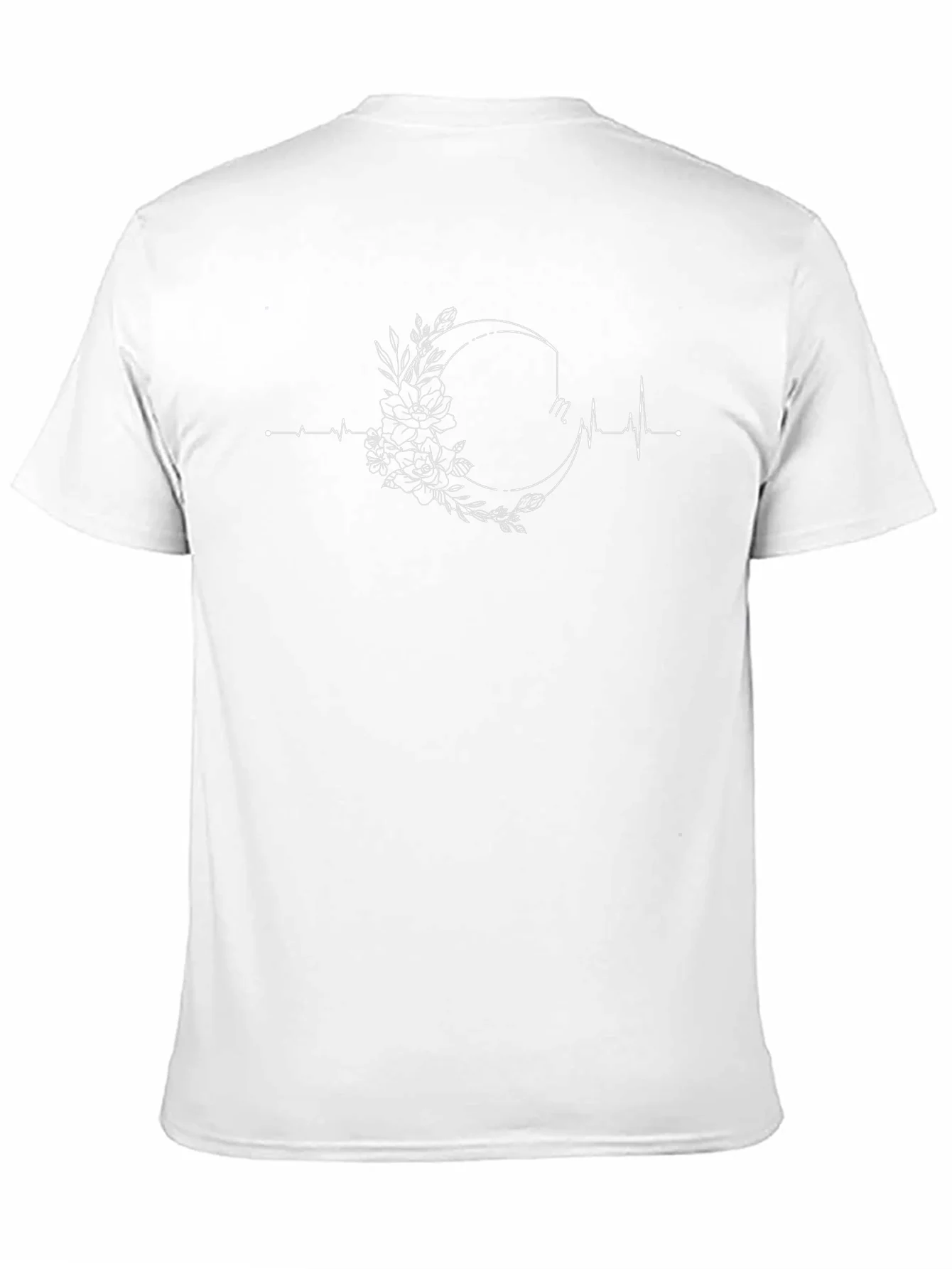 Rebbecca Floral Moon Heartbeat Graphic Tee - Black